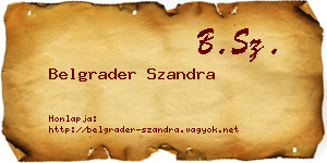 Belgrader Szandra névjegykártya